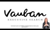 Logo "Vauban Executive Search" avec femme gestuant.
